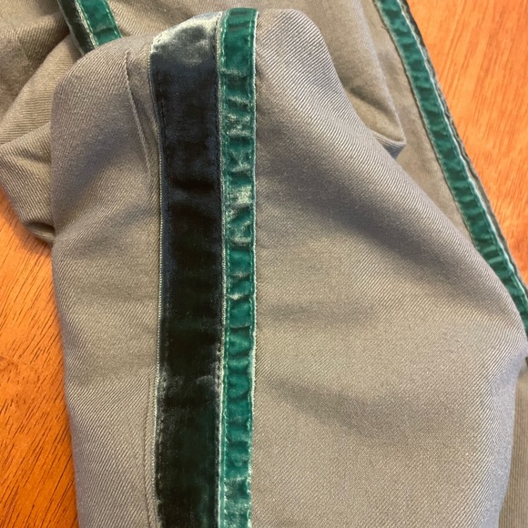 NWT Mini Boden Woven Pants with Velvet Side Stripe, 13Y - Picture 4 of 6